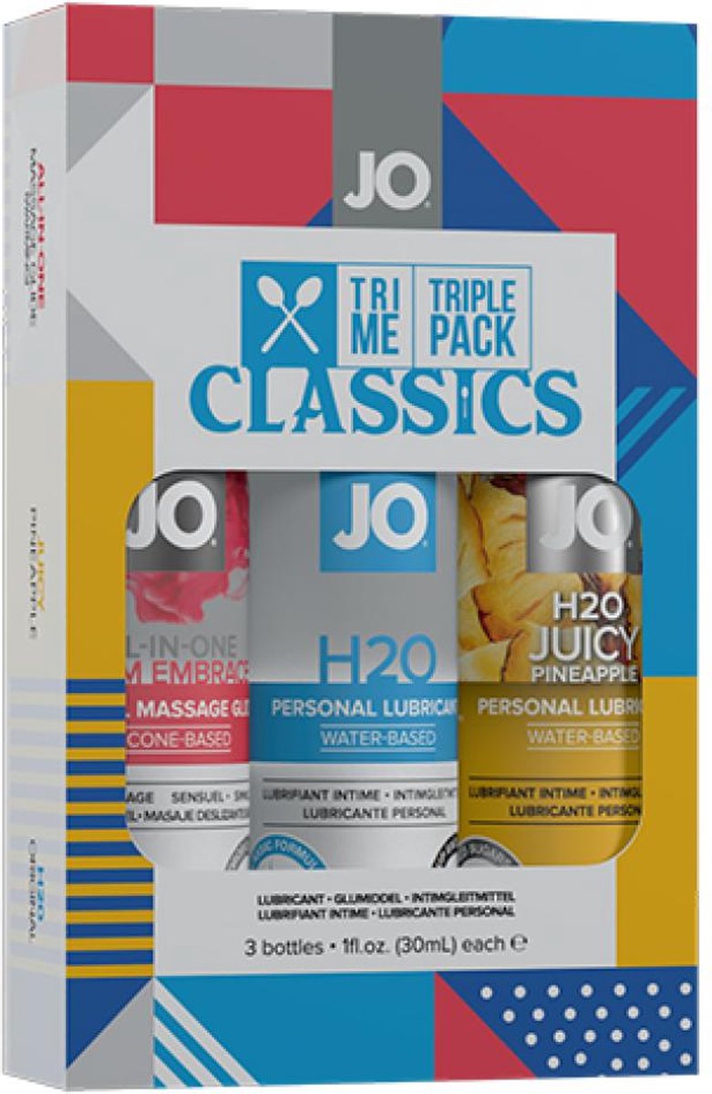 Goedkoopste System JO - Glijmiddel Classic Set - 3x 30 ml