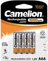 Camelion NH-AAA1000BP4 Nikkel Metaal Hydride 1000mAh 1.2V oplaadbare batterij/batterij