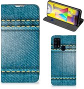 Telefoon Hoesje Geschikt voor Samsung Galaxy M31 Wallet Case Jeans