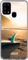 Samsung Galaxy M31 Hoesje Transparant TPU Case - Sunset Surf #ffffff