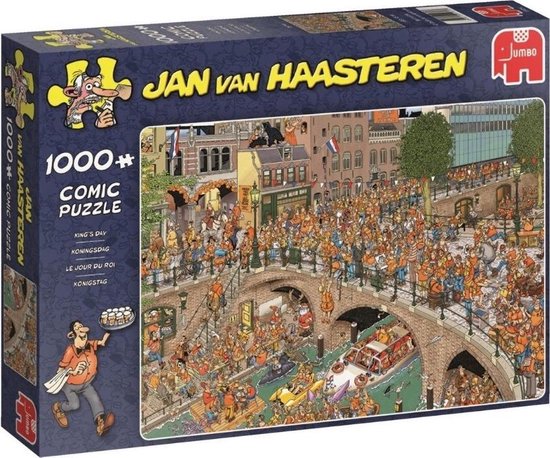 Jan van Haasteren - 2 stuks - Koningsdag 1000 Stukjes & 2 in 1 De