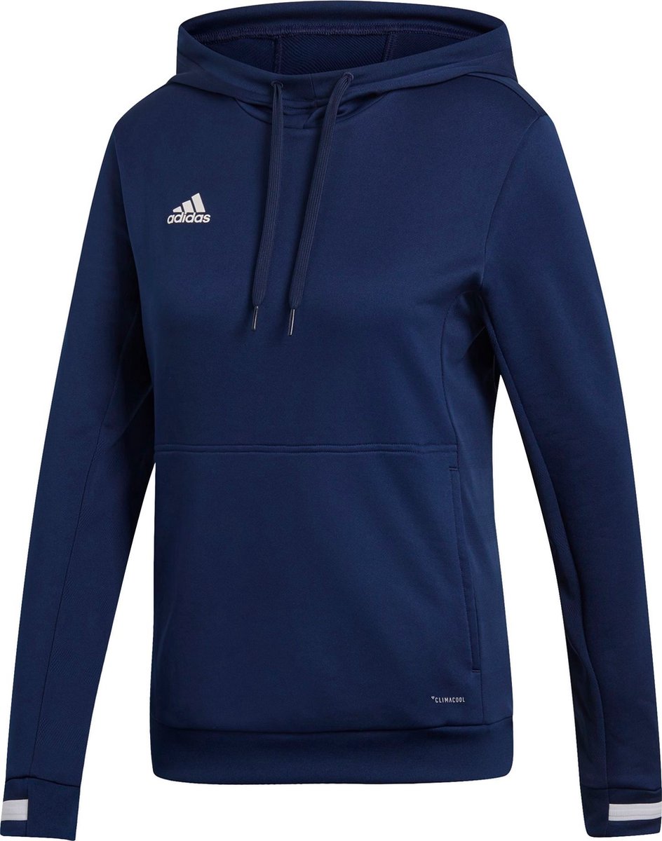 Adidas Team 19 Sweater Met Kap Dames - Marine / Wit | Maat: S - adidas