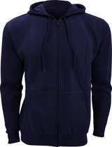 SOLS Heren Zeven Volle Zip Hooded Sweatshirt / Hoodie (Franse marine)