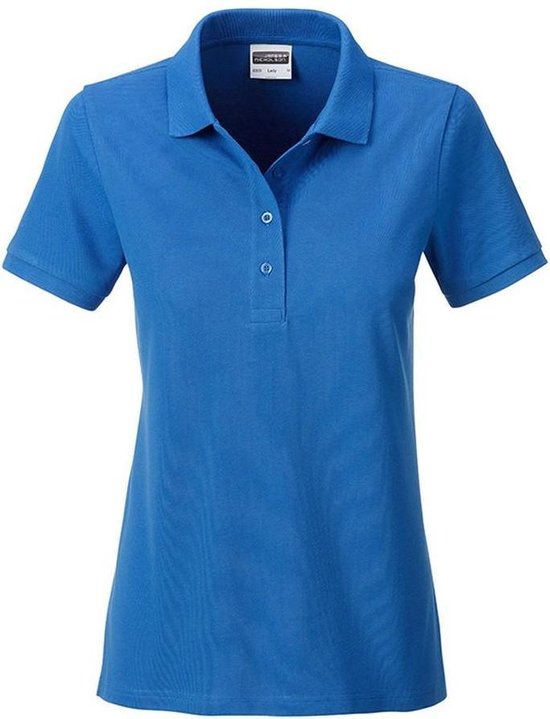 Polo Basic femme / femme James and Nicholson (bleu cobalt)