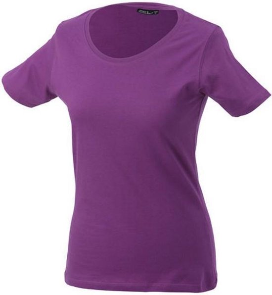 James and Nicholson Dames/dames Basic T-Shirt (Paars)