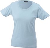 T-shirt Basic / femme James and Nicholson (bleu clair)