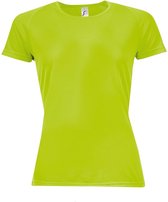 SOLS Dames/dames Sportief T-Shirt met korte mouwen (Neon Groen)