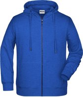 James and Nicholson Heren Basisrits Hoody (Koninklijke Heide)