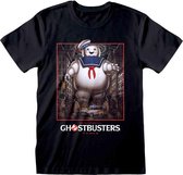 Ghostbusters - Stay Puft Square - NEW Unisex T-Shirt Zwart