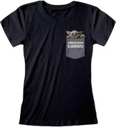 Star Wars Dames Tshirt -L- The Mandalorian - Precious Cargo Pocket Zwart