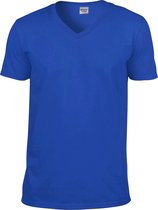 Gildan Heren Zachte stijl V-hals T-Shirt met korte mouwen (Koninklijk)