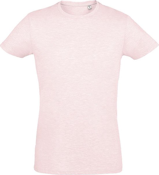 SOLS Heren Regent Slim Fit T-Shirt met korte mouwen (Heide Roze)