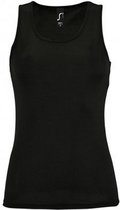 SOLS Dames/dames Sportieve Performance Sleeveless Tank Top (Zwart)