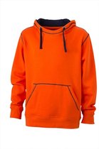 James and Nicholson Heren Lifestyle Hoodie (Donker Oranje/Zwaar)