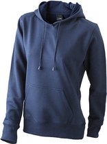 James and Nicholson Dames/dames Hooded Sweatshirt (Marine)