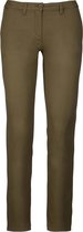 Kariban Dames/dames Chino-broek (Licht Khaki)