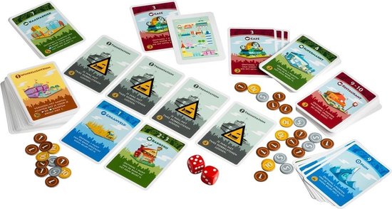 Thumbnail van een extra afbeelding van het spel Spellenbundel - Kaartspel - 2 stuks - Dobble Beach Waterproof & Machi Koro Basisspel