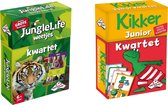 Spellenbundel - Kwartet - 2 stuks - Sealife Junglelife Kwartet & Kikker Jr. Kwartet