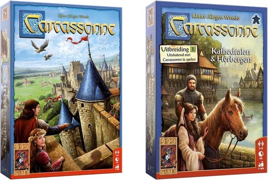 Afbeelding van het spel Spellenbundel - 2 stuks - Carcassonne & Carcassonne Kathedralen en Herbergen  - Uitbreiding