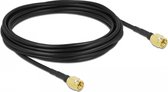 DeLOCK 90470 coax-kabel LMR100 5 meter SMA Zwart
