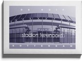 Walljar - De Kuip - Muurdecoratie - Poster met lijst