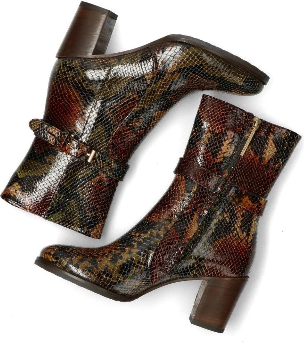 Fred De La Bretoniere Dames Laarzen - Bruin multi - Maat 41 | bol.com