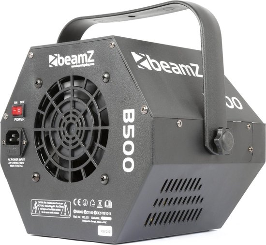 Bellenblaasmachine - BeamZ B500 bellen blaasmachine met 5 liter bellenblaasvloeistof - Hoge bellenproductie! - BeamZ