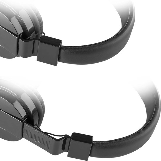 DJ koptelefoon - Vonyx VH120 DJ hoofdtelefoon - on-ear - inklapbare oorschelpen - voor beginnende en gevorderde DJ's - Zwart - Vonyx