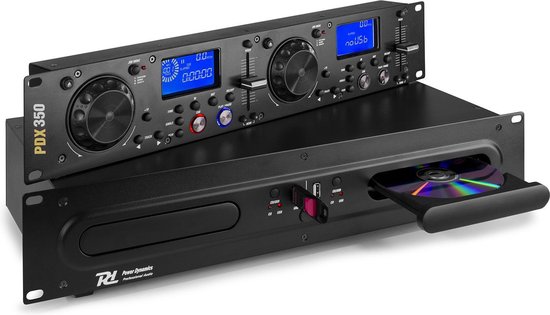 DJ CD mediaspeler - Power Dynamics PDX350 dubbele DJ CD en USB mp3 speler |  bol.com