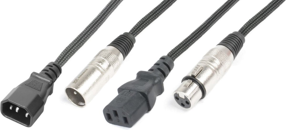Combikabel – PD Connex LDI15 combikabel voor koppeling van lichteffecten, 15 meter. Twee kabels in één!