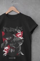 REBEL T-Shirt Maat L | Biker Ninja Samurai Sword Zwaard Anime Manga Animated Fan Merch Japan