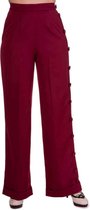 Dancing Days Broek rechte pijpen -L- SHOT IN THE DARK Bordeaux rood