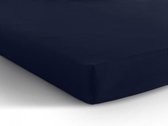 Comfortabele Jersey Eenpersoons Hoeslaken Navy | 80/90/100x200 | Zacht En Dichtgebreid | Rondom Elastiek