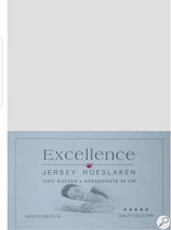Excellence Jersey Hoeslaken - Eenpersoons - 80/90x200/210 - Light Grey