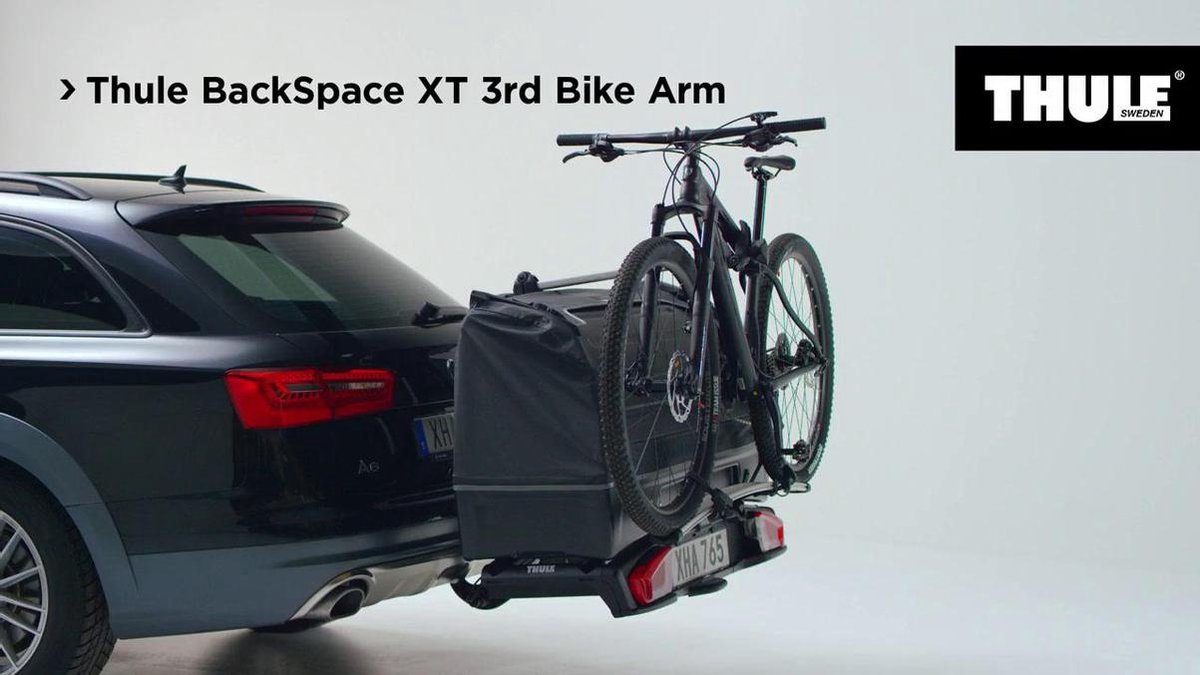 Bicycle Carrier Tow Bar Thule Xt Fold Thule BackSpace XT 3rd Zwart