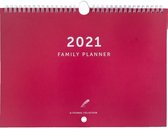 A-Journal Familieplanner 2021 - Koraal rood