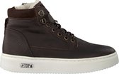 Omoda O2586 Hoge sneakers - Leren Sneaker - Jongens - Bruin - Maat 38