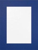 Passe Partout Blauw - 50 x 65 cm - Uitsnede: 39 x 49 cm - Per 5 Stuks