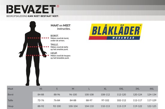 Blåkläder 3353-1158 Pull demi-zip Bleu marine / Bleu royal taille M