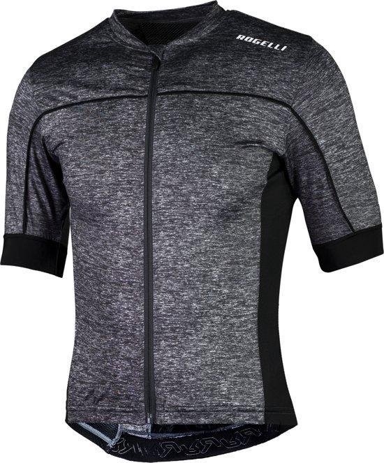 Rogelli Passo Fietsshirt - Heren - Maat S - Korte mouwen - Grijs melange