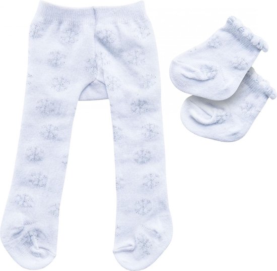 Heless Poppenmaillot En Sokken Polyester Wit/zilver 28-35 Cm — afbeelding 2