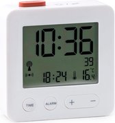 Balvi Wekker Radiogestuurd Lcd 7 Cm Wit