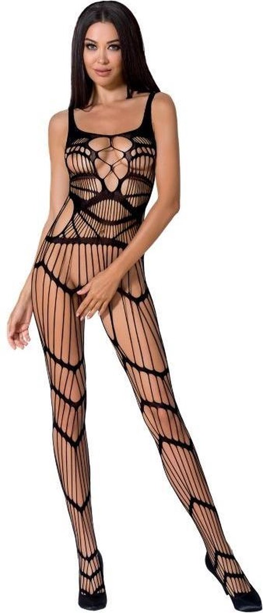 PASSION WOMAN BODYSTOCKINGS | Passion Woman Bs058 Bodystocking Black One Size