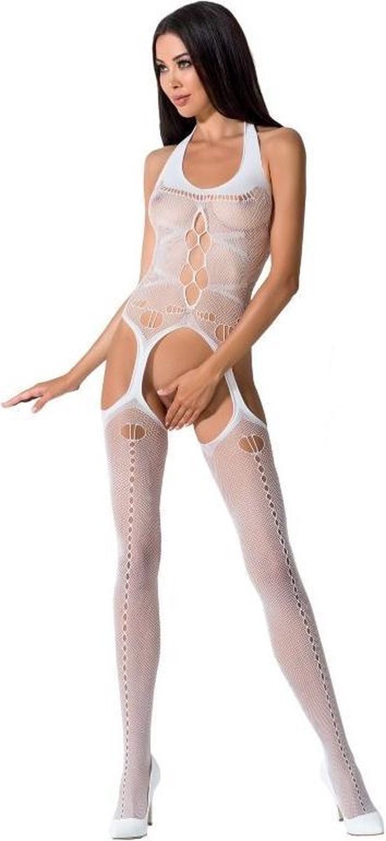 PASSION WOMAN BODYSTOCKINGS | Passion Woman Bs059 Bodystocking White One Size