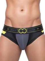 2EROS CoAktiv Brief Lime - MAAT M - Heren Ondergoed - Slip voor Man - Mannen Slip