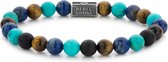 Rebel & Rose Silverbead Mix Turquoise 925 - 8mm RR-8S006-S-19 cm