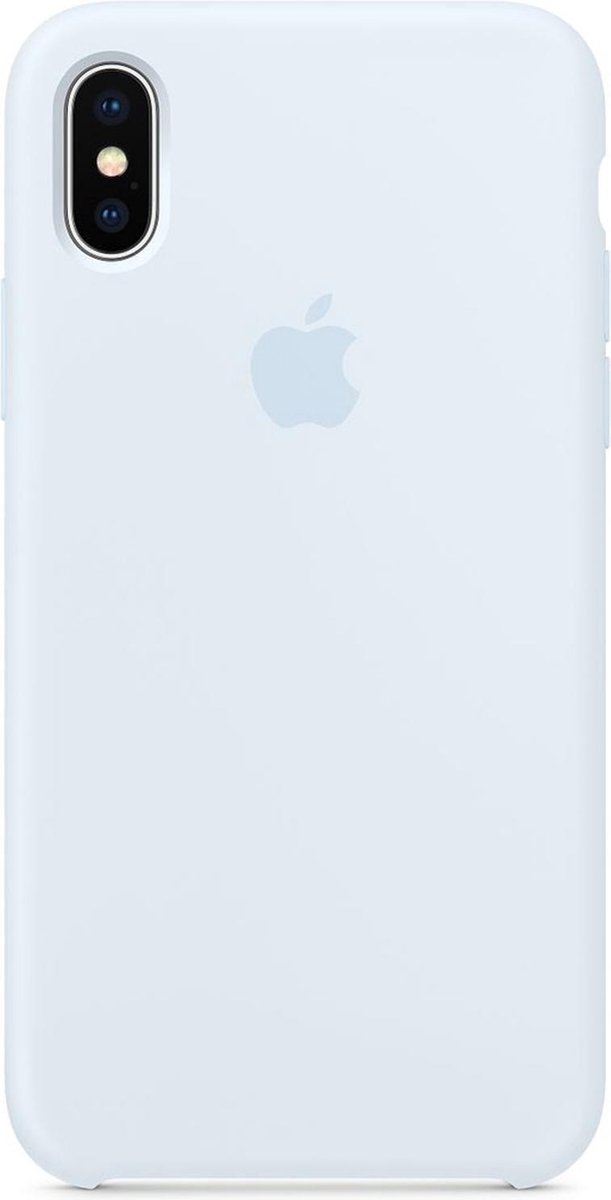 doorboren kan niet zien Afrekenen Apple Silicone Backcover iPhone X hoesje - Sky Blue | bol.com