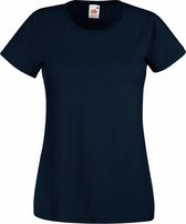 Fruit Of The Loom Dames / Vrouwen Damens-Fit Valueweight T-shirt met korte mouwen (Diep Marine)