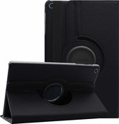 360° Draaibaar Zwart Book Case Tablethoes voor Samsung Tab A 10.1 (2019) (T515) -2 kijkstanden - Kunstleer