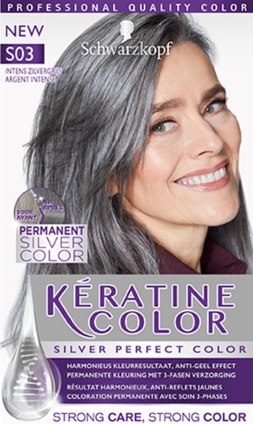 Schwarzkopf Keratine Color Silver - S03 - Platinum Grijs Haarverf - 1 stuk  | bol.com